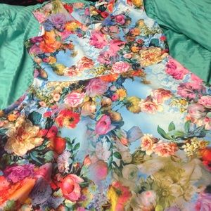 Beautiful watercolor Floral dress.